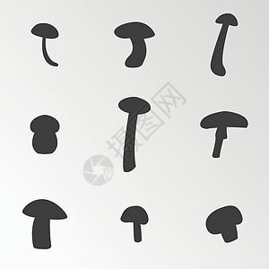 关于主题蘑菇的矢量插图图片