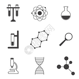 关于主题化学的矢量插图图片