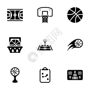 主题篮球 向量 图标 设置的图标图片