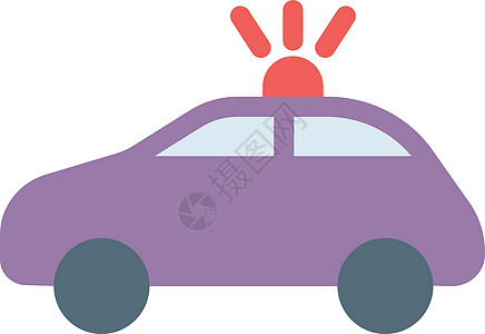 汽车插图安全情况交通救护车信号运输警告灯泡灯塔图片