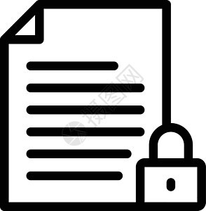 文档挂锁商业防火墙安全金融床单数据秘密密码机密背景图片