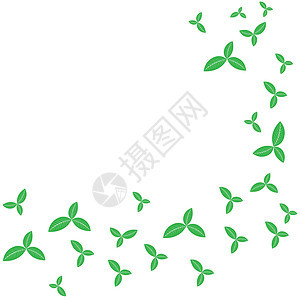 绿茶叶图标矢量标签生态植物黑色绿茶生长绿色标识草本叶子图片