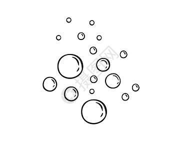 水矢量说明设计模板反射圆形圆圈插图肥皂泡沫白色液体涂鸦图片