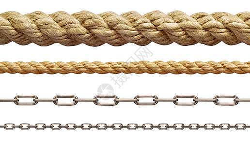 铁链金属链 钢绳索电缆线航海电缆工具边界力量棕色细绳环形纤维金属图片