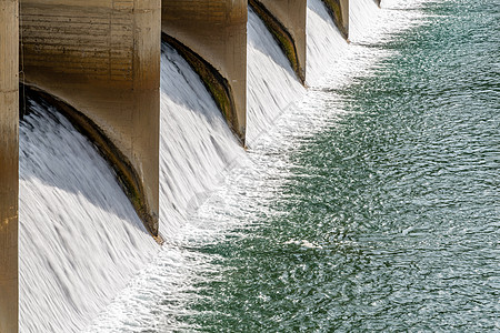 从水力发电站排出的水量障碍网关建造力量水闸车站活力技术涡轮植物图片