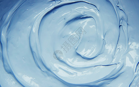 面罩粘土是蓝色和粉红色的 质地 有选择的焦点程序皮肤死海洗剂矿物质粉末奶油桑拿黏土温泉图片