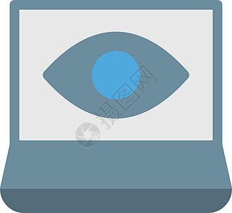 膝上型网络电脑标识隐私数据保护互联网安全软件眼睛图片