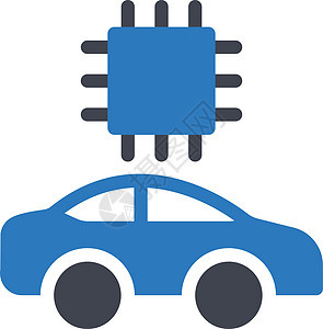 芯芯片服务无人驾驶汽车技术处理器标识插图控制速度网络背景图片