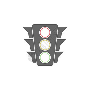 交通灯光图标设计插图模板红绿灯运输街道路口艺术安全危险控制信号警告图片