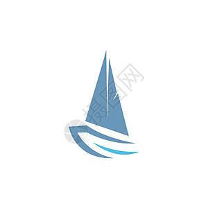 船标标志概念设计插图海浪巡航导航游艇运输假期帆船血管公司图片