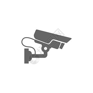 Ch闭路电视图标平板设计插图模板视频技术犯罪隐私间谍警察警告控制监控危险图片