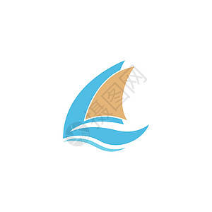 船标标志概念设计蓝色海洋运输标签公司海浪游艇插图旅行钓鱼图片
