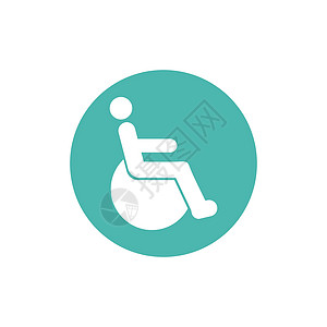 轮椅图标徽标矢医院艺术标识车轮通道图像病人安全插图椅子图片