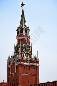 莫斯科克里姆林宫 Spasskaya 塔 著名的编钟是俄罗斯的主要时钟 俄罗斯的景点 历史建筑 国家的象征 莫斯科的热门景点旅行图片