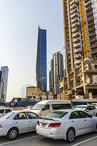 阿联酋迪拜     2022年9月29日商业湾区现代建筑天际地标街道城市住宅玻璃旅游景观旅行天空图片