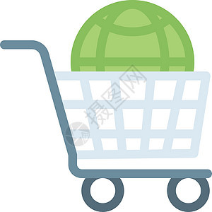 全球环球全世界电子商务店铺购物篮子贸易个性零售蓝色商业背景图片