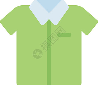 衬衫互联网圆形按钮办公室购物服装白色衣服网络纺织品插画