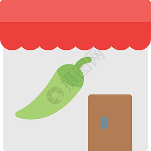 胡椒辣椒饮食香蕉面包水果绿色白色店铺零售食物生态图片