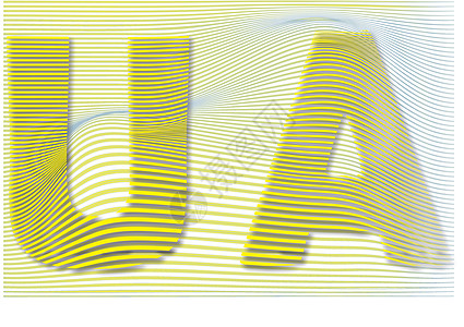 乌克兰主题 文字 缩写 爱国内容坡度墙纸条纹对角线横幅黄色插图背景图片