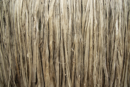 褐黄麻纤维纹理和背景材料 在阳光下挂在干燥的原始黄麻纤维近距离拍摄紧固件栽培棉布纺织植物绳索商业地面烘干太阳图片