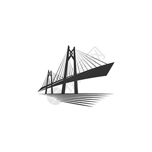 桥标图标设计插图旅游旅行建筑身份地标公司办公室社区蓝色技术图片