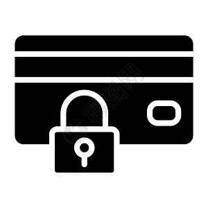卡安全代码矢量字形图标隔离在白色背景上 用于 web 移动应用程序和 ui 设计的卡安全代码股票矢量图标图片