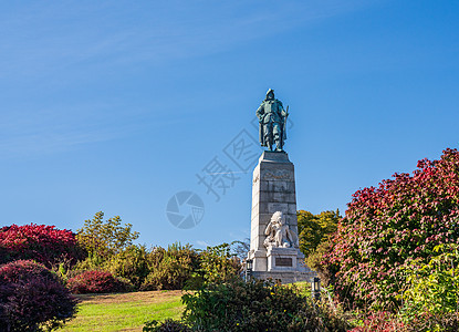 普莱茨堡纽约州塞缪尔德尚兰雕像乡村颜色白色旅游城市青铜市中心历史建筑学建筑图片