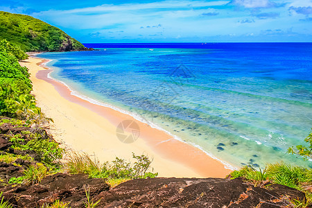 斐济群岛太平洋夏季夏日热带沙沙滩太平洋旅行摄影假期蓝色游客风景旅游气候海浪天空图片