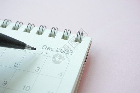 12月的日历详细拍摄 T备忘录年度记忆笔记会议议程桌子规划师图片