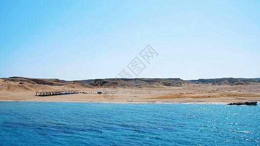 夏天 大海 美丽的海景 山和海 沙漠与大海的结合天空海滩岩石地平线死海国家海洋土地海岸药品图片