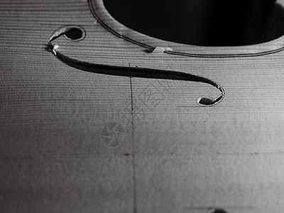 剪切和制作小提琴f  洞制作者曲线手工中提琴签名工具云杉音乐商业乐器图片