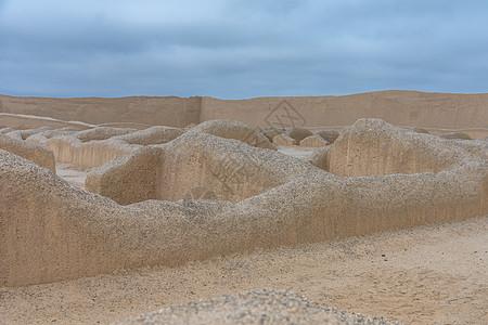 秘鲁卡拉苏佩圣地圣城考古遗址 秘鲁仪式旅行废墟历史性天空旅游历史文化遗产中心图片