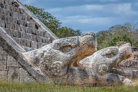 墨西哥尤卡坦州的El Castillo金字塔 Mayan神Kukulcan首领图片