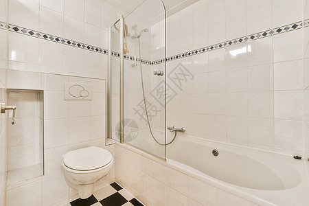 浴室 厕所和淋浴房间设备洗手间房子卫生奢华风格毛巾龙头浴缸图片