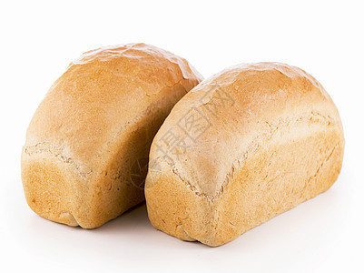 白背景孤立的美味黑麦面包面包食物纤维包子美食化合物早餐饮食棕色营养图片