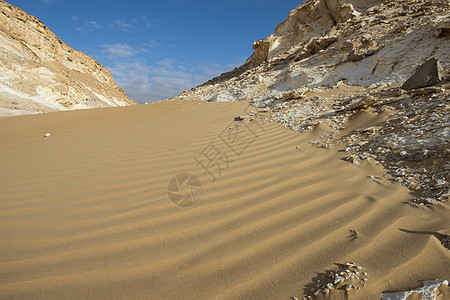 巴伦沙漠地貌 炎热气候和沙丘地平线地形干旱天空公园越野环境旅行荒野石头图片