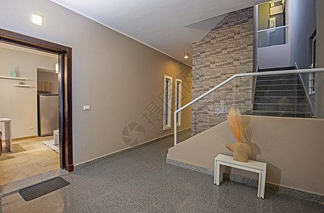 豪华公寓楼梯区内部设计公寓楼走廊装饰地面大厅楼梯间大理石房间风格栏杆图片