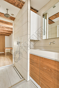 现代浴室的淋浴箱装饰建筑学玻璃公寓住宅盒子风格洗手间家庭卫生图片