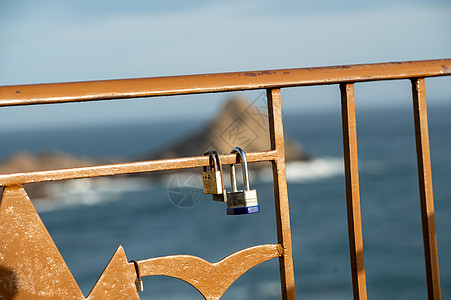íjar自然海洋-陆地公园的锁是位于安达卢西亚Almería省的西班牙自然保护区图片