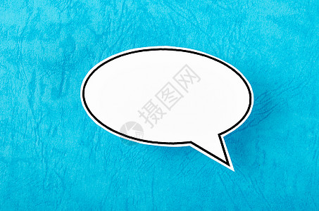 语音泡泡 复制空间通信 在蓝背景上说话的语调概念 Speak blub话框社交思想艺术气泡记事本演讲气球贴纸标签图片