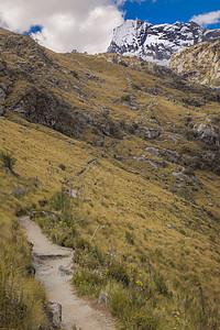 秘鲁雪山火山晴天山脉环境国际泥路旅行山峰景观图片