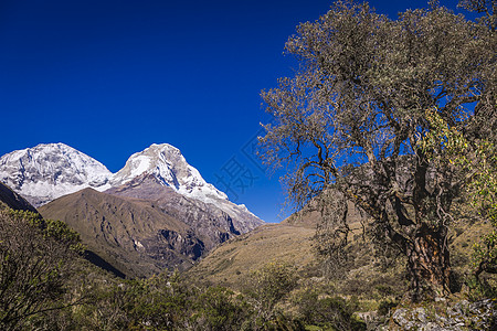 在的Huascaran山群 雪压安第斯山脉 秘鲁安卡什环境天空目的地国际山脉冰川旅游火山地标雪山图片