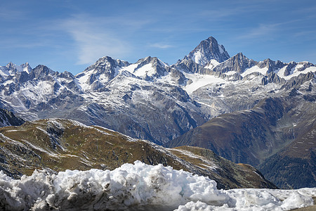 从瑞士努芬恩山口观测到的气候变化文化登山假期山岭旅游晴天雪山旅行环境图片