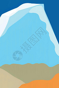 本底的冰山和冰金字塔冻结风景蓝色环境旅行产品插图广告危险冰川图片