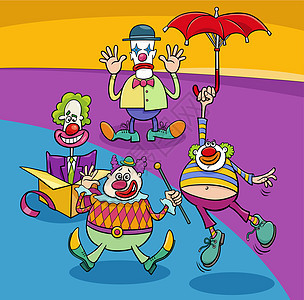 有趣的漫画小丑和喜喜剧演员角色组图片