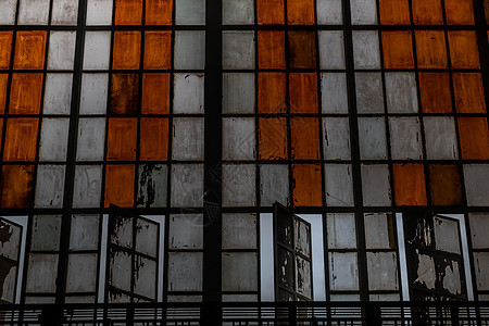华灯火车站 曼谷 泰国 有彩色玻璃和玻璃铁路车站灯光建筑学建筑古董窗户背景图片