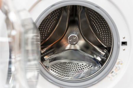 近现代洗衣机金属桶的缝合机器技术橡皮玻璃家庭闩锁洗衣衣服力量窗户图片