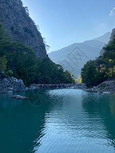 古伊努克峡谷 土耳其 凯默太阳火鸡山脉森林蓝色天空峡谷旅行图片