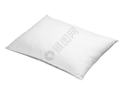 白枕头睡觉睡眠软垫寝具床头板卧室羽毛卫生柔软度棉布小憩图片