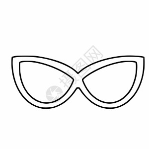 面型的太阳镜 时尚的视觉眼镜安全眼睛涂鸦配饰镜片插图假期草图太阳防晒霜图片